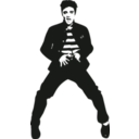 download Elvis clipart image with 180 hue color