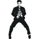download Elvis clipart image with 270 hue color