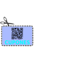 download Qr Coupon clipart image with 180 hue color