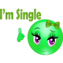 download Single Girl Smiley Emoticon clipart image with 90 hue color