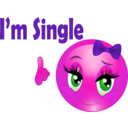 download Single Girl Smiley Emoticon clipart image with 270 hue color