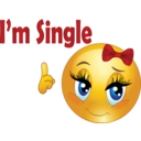 download Single Girl Smiley Emoticon clipart image with 0 hue color