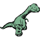 download Dinosaur Sideview clipart image with 90 hue color