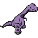 download Dinosaur Sideview clipart image with 225 hue color