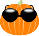 Pumpkin Wearing Sunglasses