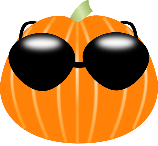 Pumpkin Wearing Sunglasses