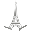 download Eiffle Tower Paris clipart image with 225 hue color