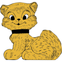 download Cat clipart image with 0 hue color