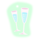 download Champagne clipart image with 135 hue color