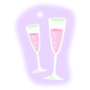 download Champagne clipart image with 270 hue color