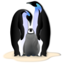 download Pinguin Familie clipart image with 180 hue color