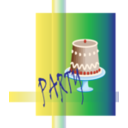 download Party clipart image with 0 hue color