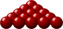 15 Red Snooker Balls