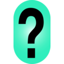 download Question Mark Icon clipart image with 135 hue color
