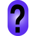 download Question Mark Icon clipart image with 225 hue color