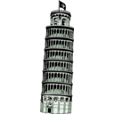 download Leaning Tower Of Pisa clipart image with 90 hue color