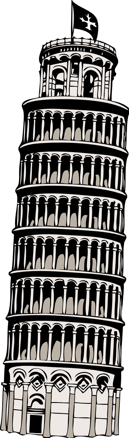 Leaning Tower Of Pisa Clipart I2clipart Royalty Free Public Domain Clipart