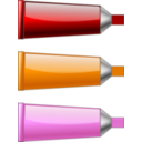 download Color Tube Red Orange Pink clipart image with 0 hue color