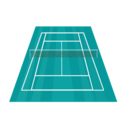 download Tennis Court clipart image with 90 hue color