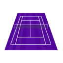 download Tennis Court clipart image with 180 hue color