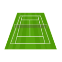 download Tennis Court clipart image with 0 hue color
