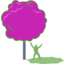 download Shady Tree clipart image with 225 hue color