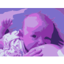 download Breastfeed clipart image with 270 hue color