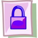 download File Locked clipart image with 225 hue color