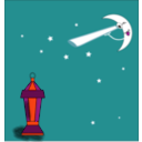 download Ramadan Lamp And Moon clipart image with 315 hue color