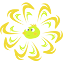 download Sun Cartoon clipart image with 45 hue color