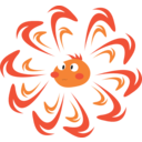 download Sun Cartoon clipart image with 0 hue color