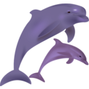 download Dolphins Delfinai clipart image with 45 hue color