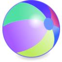download Beachball clipart image with 225 hue color