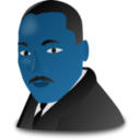 download Martin Luther King Jr Day Icon clipart image with 180 hue color