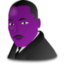 download Martin Luther King Jr Day Icon clipart image with 270 hue color