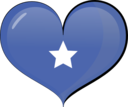 Somalia Heart Flag