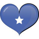download Somalia Heart Flag clipart image with 0 hue color