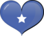 Somalia Heart Flag