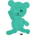 download Canvas Teddy Bear clipart image with 135 hue color