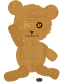 Canvas Teddy Bear