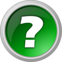 download Question Button clipart image with 270 hue color