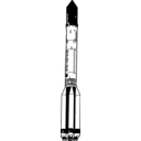 download Proton Rocket clipart image with 90 hue color