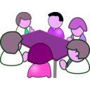 download Meeting clipart image with 270 hue color