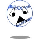 download Sad Baseball clipart image with 225 hue color