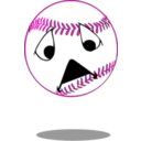 download Sad Baseball clipart image with 315 hue color