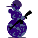 download Snowman Militarist By Rones clipart image with 180 hue color
