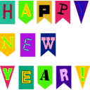 download New Year Flags By Rones clipart image with 45 hue color