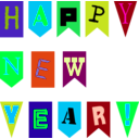 download New Year Flags By Rones clipart image with 135 hue color