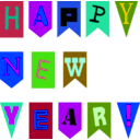 download New Year Flags By Rones clipart image with 225 hue color