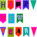 download New Year Flags By Rones clipart image with 315 hue color